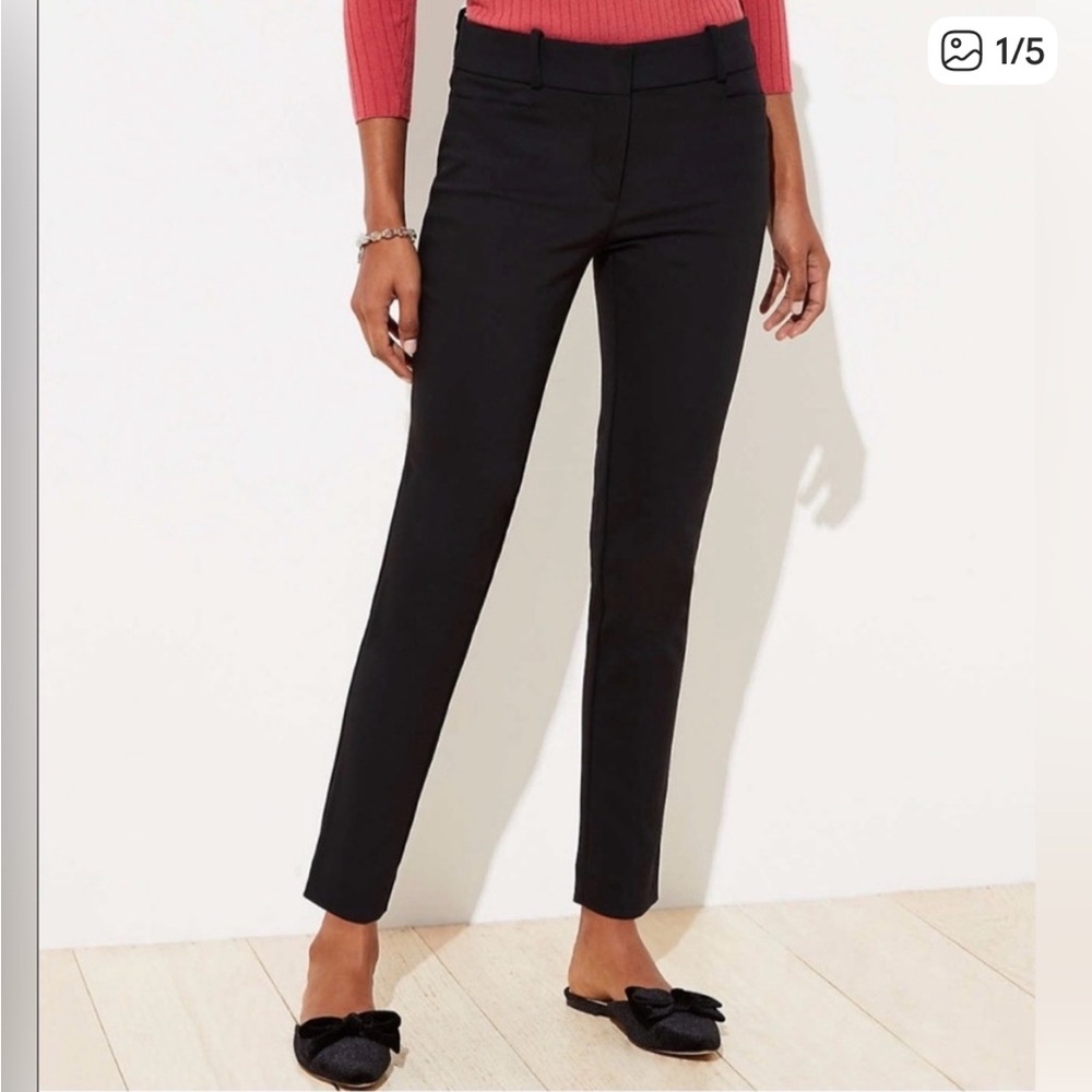 Loft Julie Petite Pencil Ankle Pants